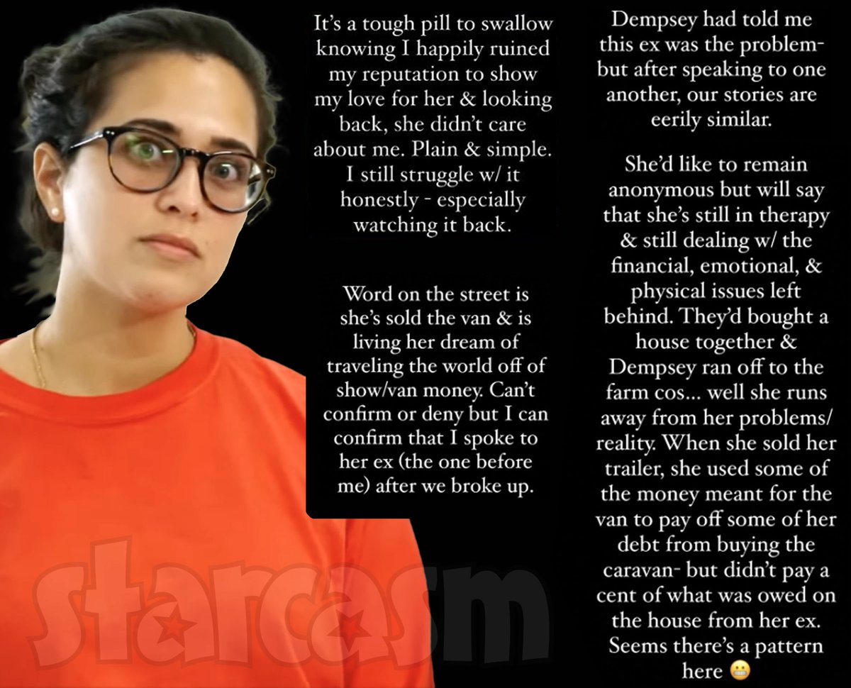 starcasm's tweet photo. #90DayFiance Statler shares updates..
Dempsey has reportedly teddynapped Statler's stuffed animals while moving on with another American girl. Dempsey has reportedly sold the couple's van, which makes sense given that she is currently living rent free in Statler's head. ๐ฅ๐ฅ
