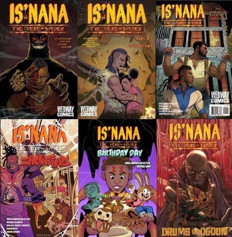 That’s what I’m trying to do with my Is’nana the Werewolf-Spider series! All types of characters from Black myths, folklore, and traditional spiritual beliefs. 

webwaycomics.ecwid.com