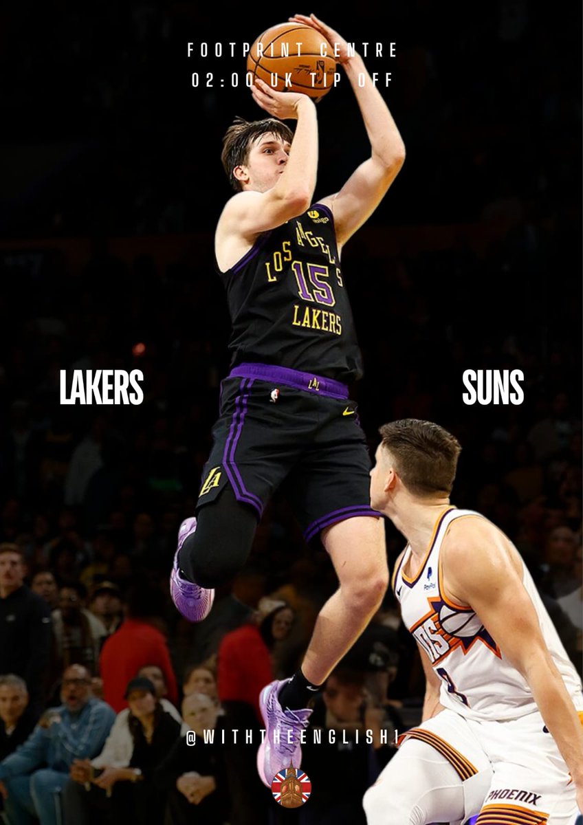 WithTheEnglish1's tweet photo. LAKE SHOW GAME DAY!
#LakeShow
#SunsUp
#WithTheEnglish π¬π§ https://t.co/8mGdaVJlhM