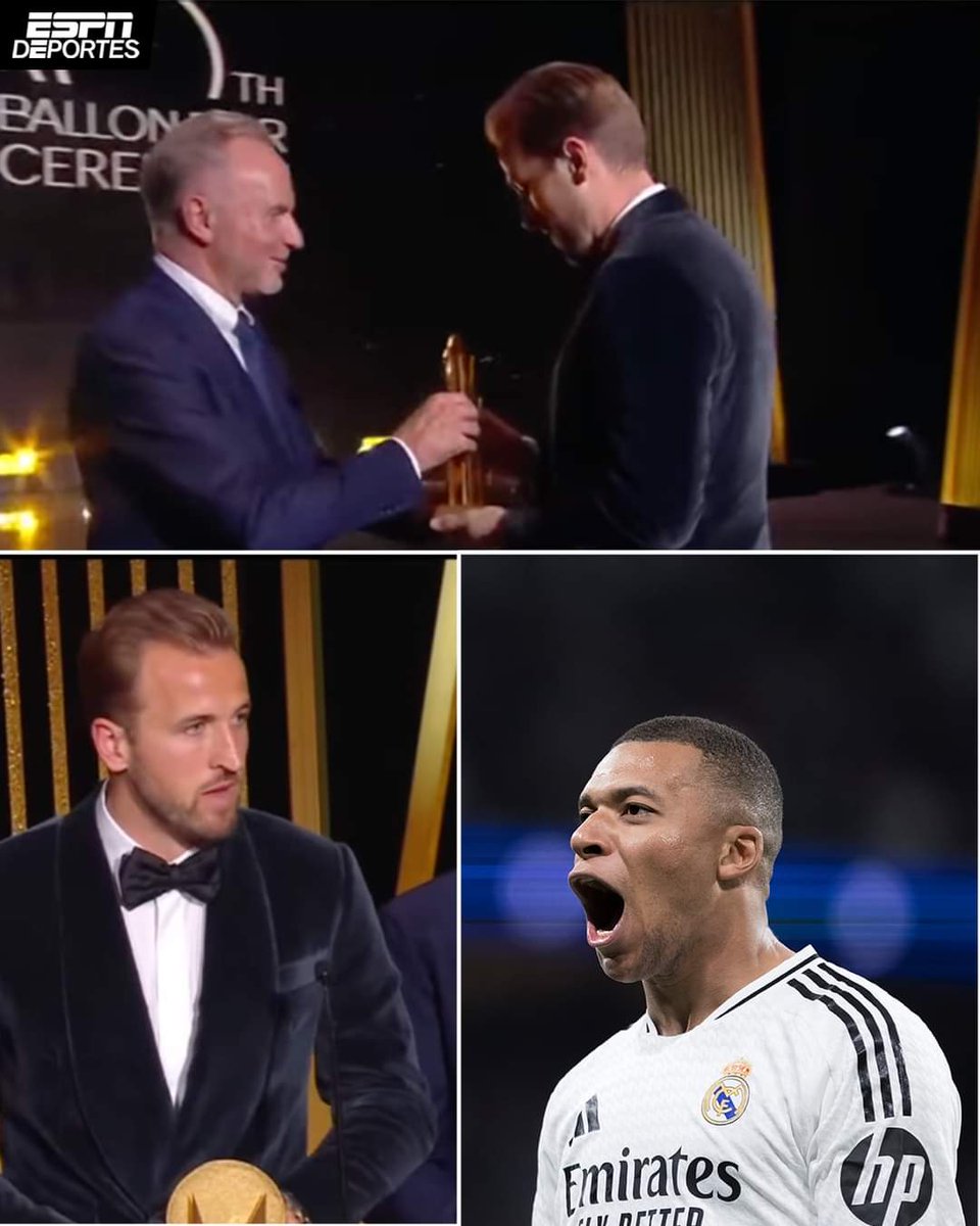 Chaquito_Mobile's tweet photo. Harry Kane 🤝 Kylian Mbappé

Ellos son nuestros ganadores del Trofeo Gerd Muller ⚽️🎯

¡Ambos terminaron la temporada 23-24 con 52 goles!

#trophéeGerdMuller #ballondor  

@ballondor https://t.co/9S84Abk0u0