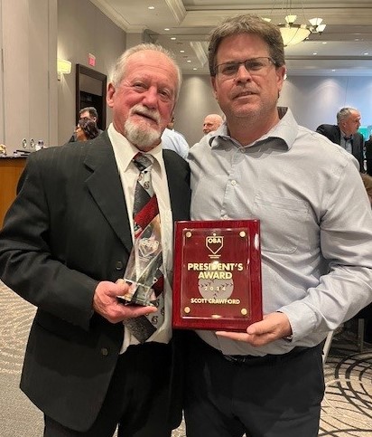 CDNBaseballHOF's tweet image. From the directors, staff and volunteers at the Canadian Baseball Hall of Fame &amp;amp; Museum, we want to say a big congratulations to CBHFM Director of Operations, Scott Crawford who was recognized by @BaseballOntario this past weekend with the President's Award. Scott has been with…