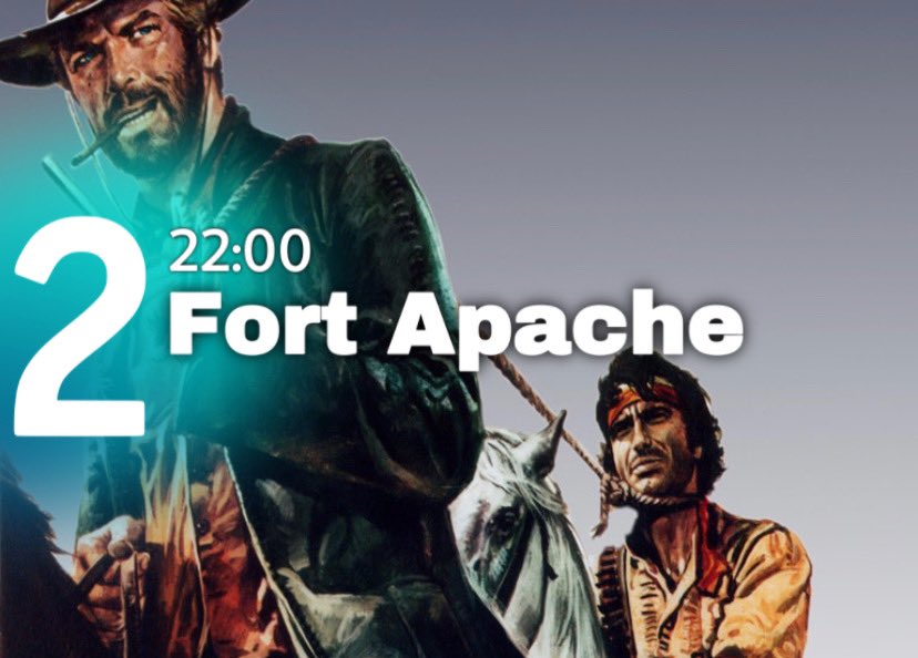 MasQTele's tweet image. 📼DÍAS DE CINE CLÁSICO📼 | #FortApache (1948) esta noche a las 22.00h en @la2_tve con #JohnWayne y #HenryFonda ¡No te lo pierdas! 🔫
