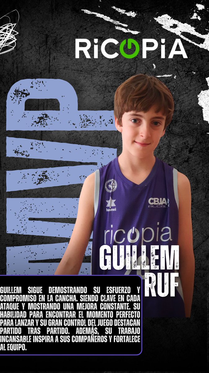 CBJuanDeAustria's tweet photo. ⛹️‍♂️Guillem Ruf 
Alevín Masculino 2º año https://t.co/no4skVv9uZ