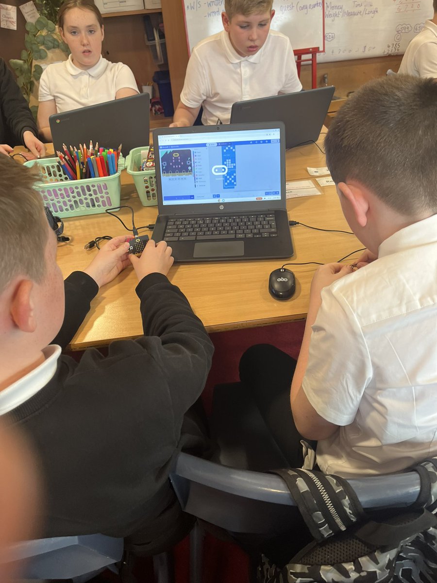 Netherburn PS (@netherburnps) on Twitter photo ✨P6/7✨
Finding solutions to addition word problems in today’s Number Talk ✅
Coding a ‘flashing heart’ onto the Micro:bit ✅
Well done everyone!
<a href="/SLCNumeracy/">SLC Numeracy and Mathematics</a> <a href="/SLC_RAiSE/">SLC STEM & Learning for Sustainability</a> ✨P6/7✨
Finding solutions to addition word problems in today’s Number Talk ✅
Coding a ‘flashing heart’ onto the Micro:bit ✅
Well done everyone!
<a href="/SLCNumeracy/">SLC Numeracy and Mathematics</a> <a href="/SLC_RAiSE/">SLC STEM & Learning for Sustainability</a>