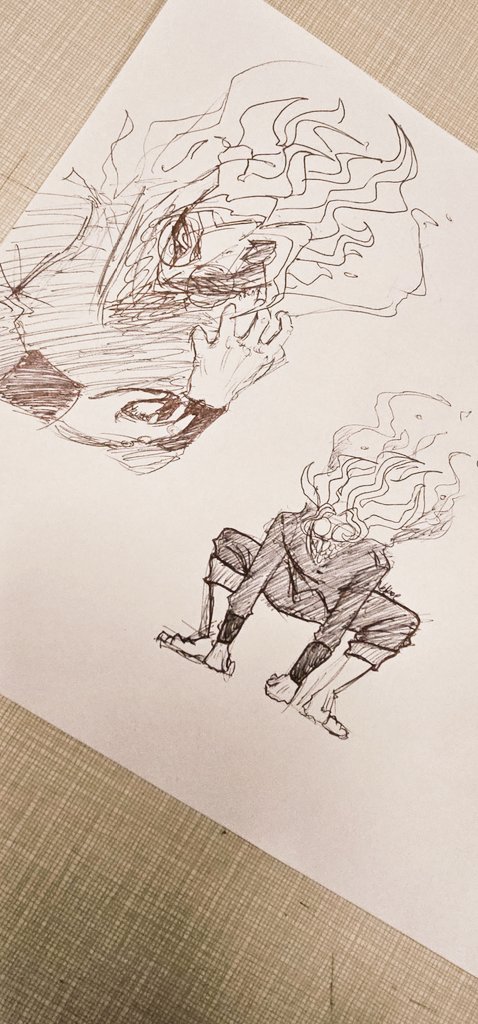 Yevzee's tweet photo. #dandadan doodles during my 15 at work today https://t.co/DbOJO2hp8p
