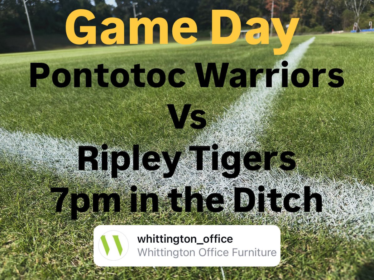 ⚽️ Game Day! First Match 
🆚 <a href="/RipleySoccer/">Ripley HS Soccer</a> 
🏟 The Ditch - Warrior Soccer Field
⏰ 7:00
🌡️ 73
🎟️ $7
Sponsored by Whittington Office Furniture