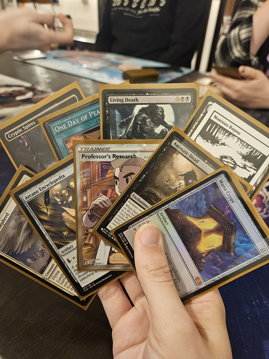 Drcrispy42's tweet photo. Bombed a challenge today so now doing an acid magic draft. 
This pack has a few good cards. https://t.co/WwNfBf5LVG