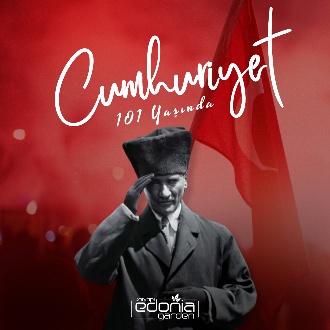 Cumhuriyetimiz 101 Yaşında
29 Ekim Cumhuriyet Bayramımız kutlu olsun.
#29EkimCumhuriyetBayramı