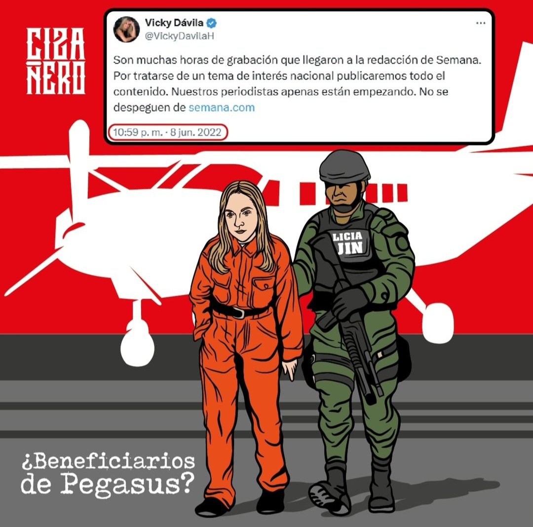 NoaladobleMoral's tweet photo. @VickyDavilaH El uribismo adquiere de manera ILEGAL un software espía para INTERCEPTAR/CHUZAR OPOSITORES,la mercenaria VICKY DAVILA es el parlante OFICIAL del URIBISMO y seguramente recibio información obtenida de manera ILEGAL para atacar al gobierno y después salen a victimizarse estos HPT@S https://t.co/s0QQ0OXcfh