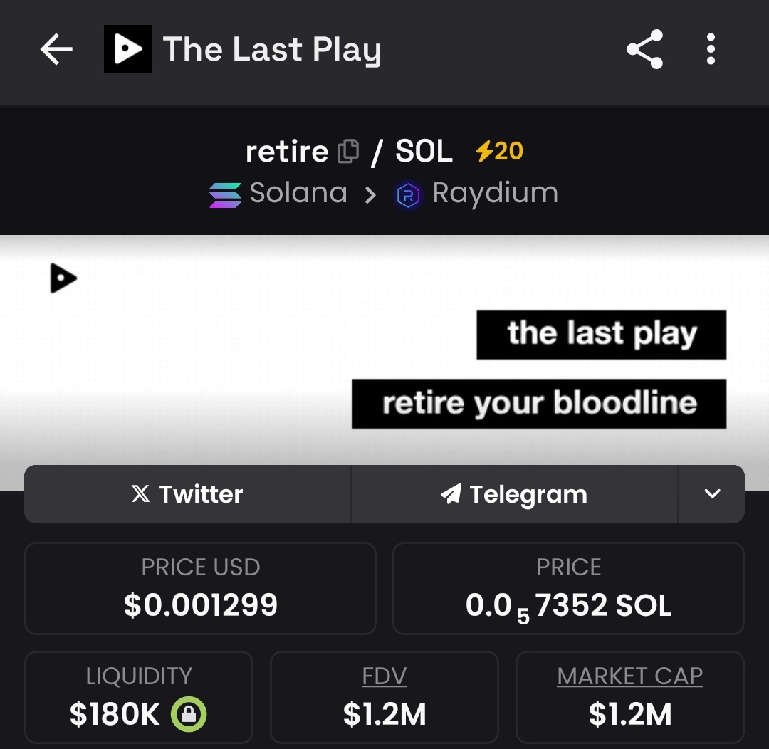 Sagedini's tweet photo. The Last play on $Sol

zGh48JtNHVBb5evgoZLXwgPD2Qu4MhkWdJLGDAupump https://t.co/HT6B1EoSqM