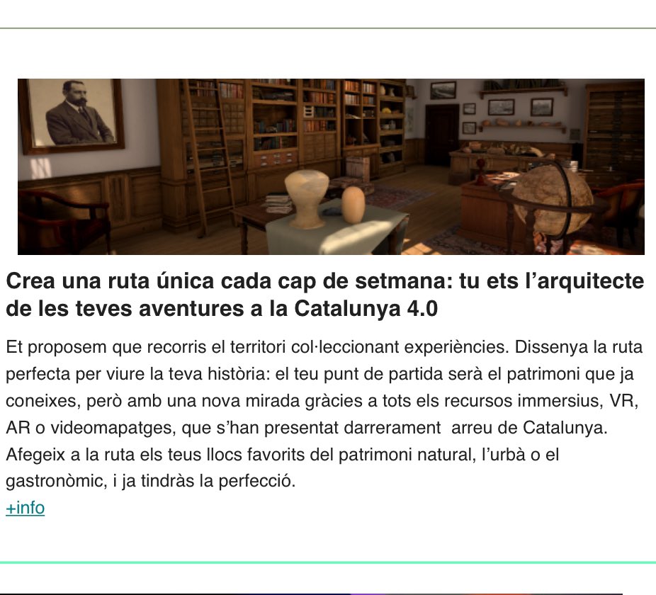 Luͧz Gaͣmiͥz Beͤllvͮeͤrͬ (@___luz___) on Twitter photo 🥽🏺🖼️
<a href="/culturadigicat/">Cultura Digital</a> <a href="/mevmuseu/">MEV, Museu d'Art Medieval</a> #romanicvalldeboi <a href="/macarqueologia/">Museu d'Arqueologia de Catalunya</a> #stoytelling #DaliChallenge <a href="/amatllerdigital/">Centre d'Art Amatller</a> <a href="/CasaBatlloGaudi/">Casa Batlló | Gaudí Barcelona</a>
culturadigital.blog.gencat.cat/crea-una-ruta-… 🥽🏺🖼️
<a href="/culturadigicat/">Cultura Digital</a> <a href="/mevmuseu/">MEV, Museu d'Art Medieval</a> #romanicvalldeboi <a href="/macarqueologia/">Museu d'Arqueologia de Catalunya</a> #stoytelling #DaliChallenge <a href="/amatllerdigital/">Centre d'Art Amatller</a> <a href="/CasaBatlloGaudi/">Casa Batlló | Gaudí Barcelona</a>
culturadigital.blog.gencat.cat/crea-una-ruta-…