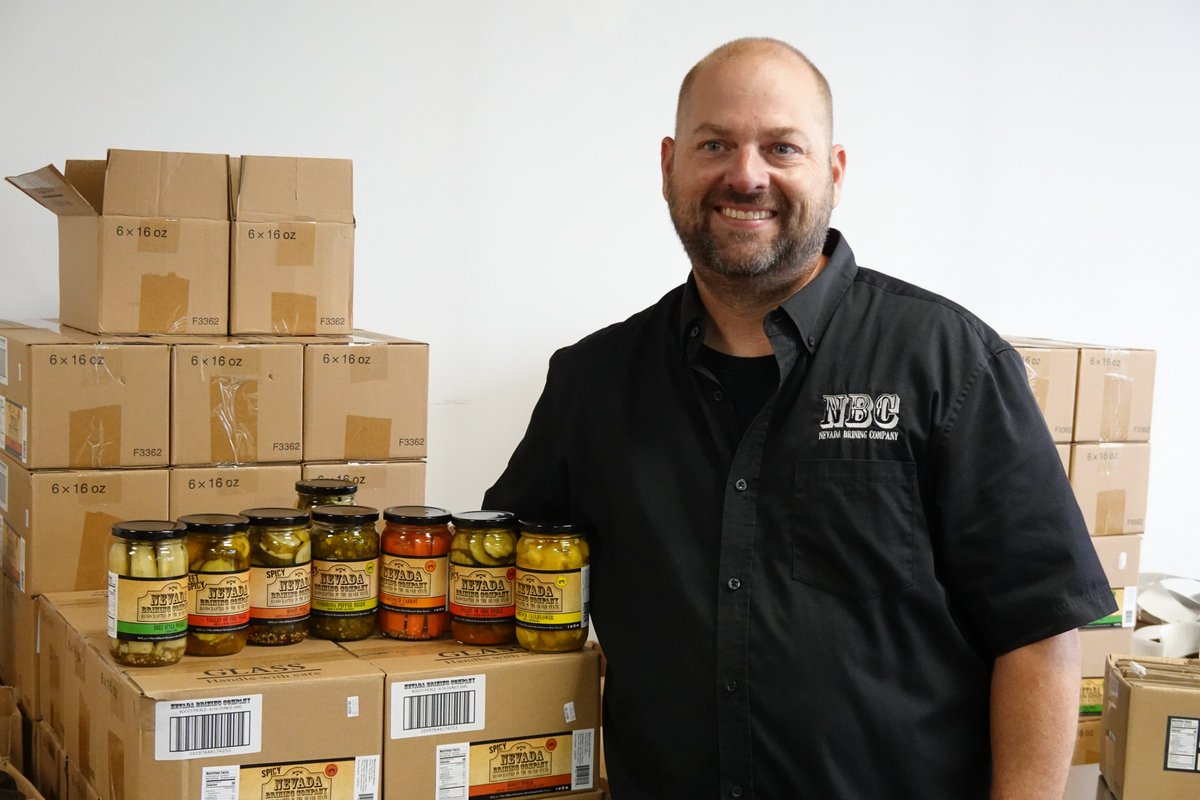 NVAgriculture's tweet photo. Today is #NationalPickleDay! Celebrate by supporting your local pickler, like Nevada Brining and tag your favorite pickler below!
 
Find more information on how to safely pickle foods at home at https://t.co/sQFUNfIrSq. https://t.co/RcnfcdzAkd
