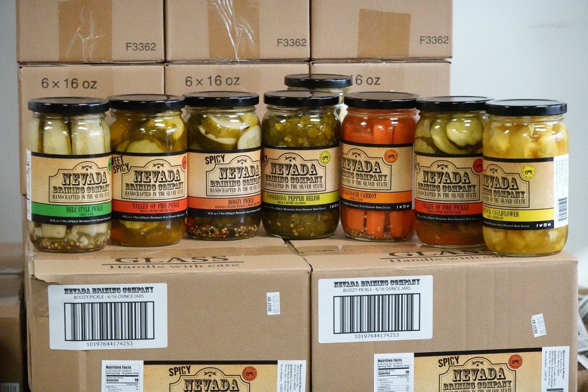 NVAgriculture's tweet photo. Today is #NationalPickleDay! Celebrate by supporting your local pickler, like Nevada Brining and tag your favorite pickler below!
 
Find more information on how to safely pickle foods at home at https://t.co/sQFUNfIrSq. https://t.co/RcnfcdzAkd