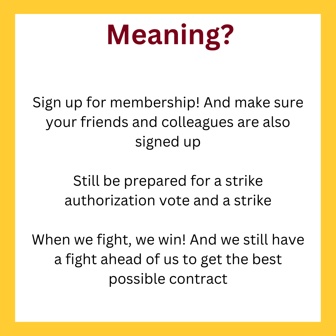 UPDATE: The University of Minnesota is returning to bargaining table after the threat of our strike authorization vote. We are postponing the strike authorization vote