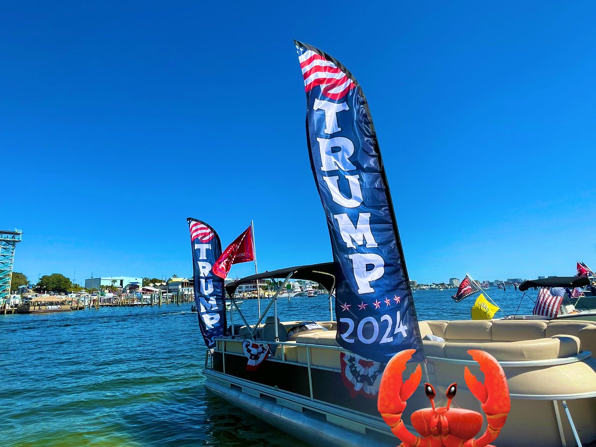 saltybwc's tweet photo. #TrumpBoatParade #Trump2024 #DestinMAGA https://t.co/qSwcGvqQEz