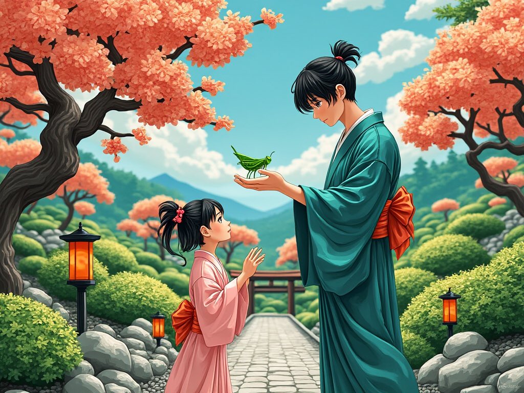 GigisAIArt247's tweet photo. When you can snatch the pebble ( grasshopper) from my hand, it will be time for you to leave 🪭🎎🏮⌛️

#AIArt #AICreation #DigitalArt #KarateKid #Grasshopper #KingFu #MartialArts #Wisdom #Patience #Readiness #Discipline thank you for the inspiration from the bonsai prompt, it took me here @fenlandcrafts thank you 💕🫶