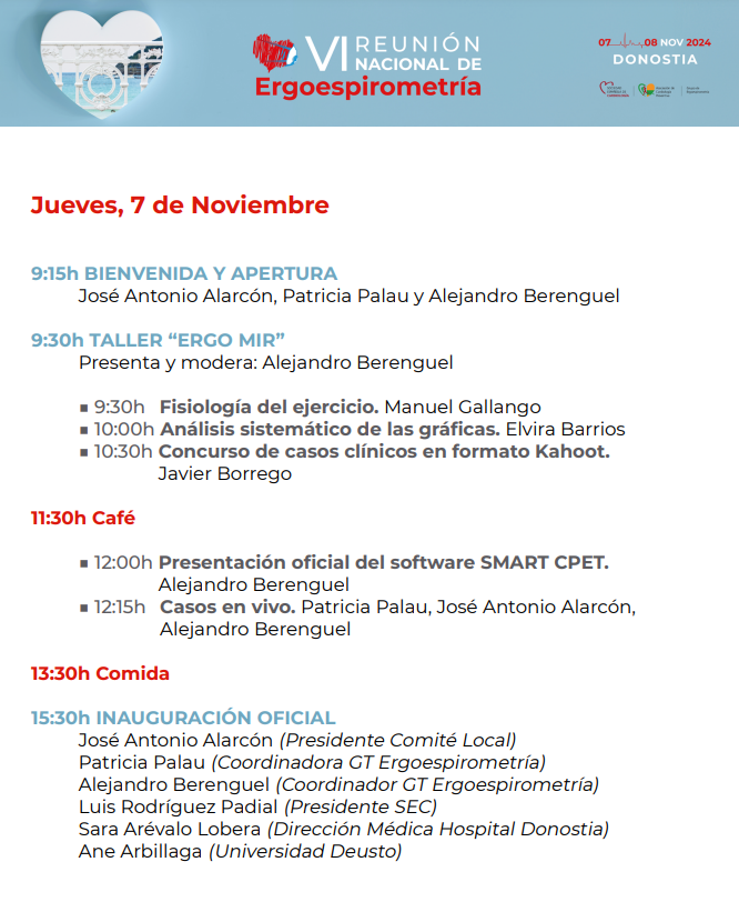 Ergoespiro_SEC's tweet photo. ⏳ Tras #SEC24... 
Viene la mejor reunión nacional e internacional que podrías imaginar en #Ergoespirometria
Los mejores ponentes actualizando TODO sobre #CPET. 
📢No te lo puedes perder! 
Inscripciones aquí 👇🏼
https://t.co/ZQ3yDMlpNZ @preventiva_SEC @secardiologia @deusto https://t.co/MuRVNzvKYr