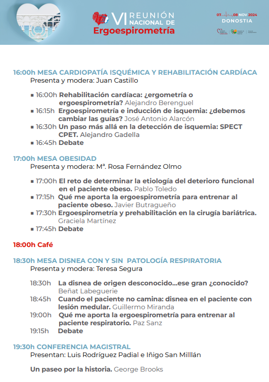 Ergoespiro_SEC's tweet photo. ⏳ Tras #SEC24... 
Viene la mejor reunión nacional e internacional que podrías imaginar en #Ergoespirometria
Los mejores ponentes actualizando TODO sobre #CPET. 
📢No te lo puedes perder! 
Inscripciones aquí 👇🏼
https://t.co/ZQ3yDMlpNZ @preventiva_SEC @secardiologia @deusto https://t.co/MuRVNzvKYr