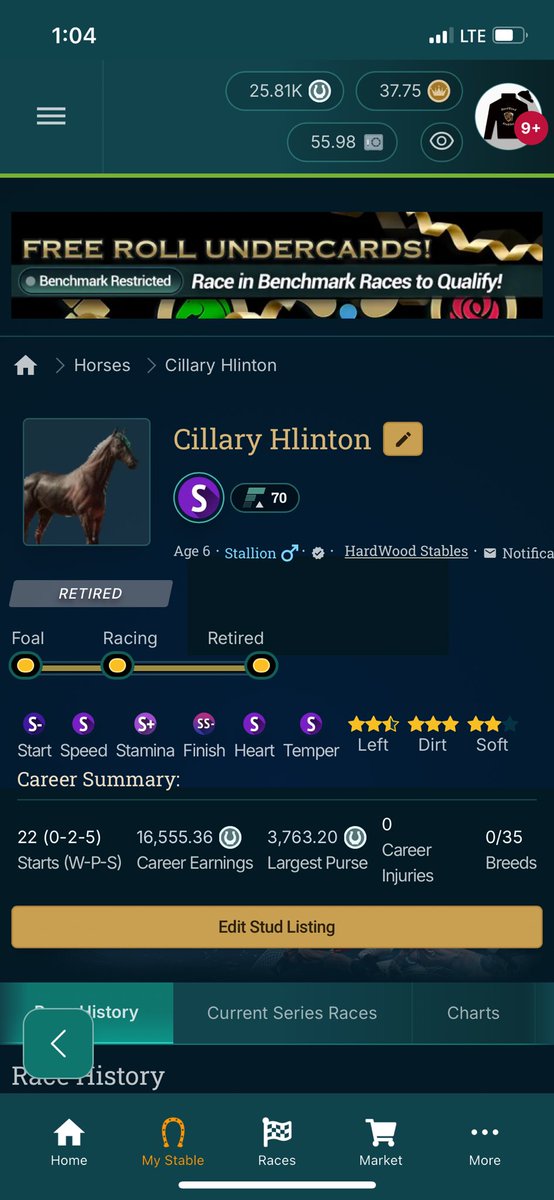 Lerp_sol's tweet image. Running BOGO breeding this week for all studs at @HardwoodStables !!

Reach out on discord and we can discuss further!!

@photofinishgame