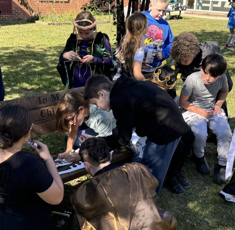 Fourth graders celebrated the end of Unit 2 CKLA by dressing up and completing activities from the Middle Ages! <a href="/AACountySchools/">AACPS</a> #BelongGrowSucceed