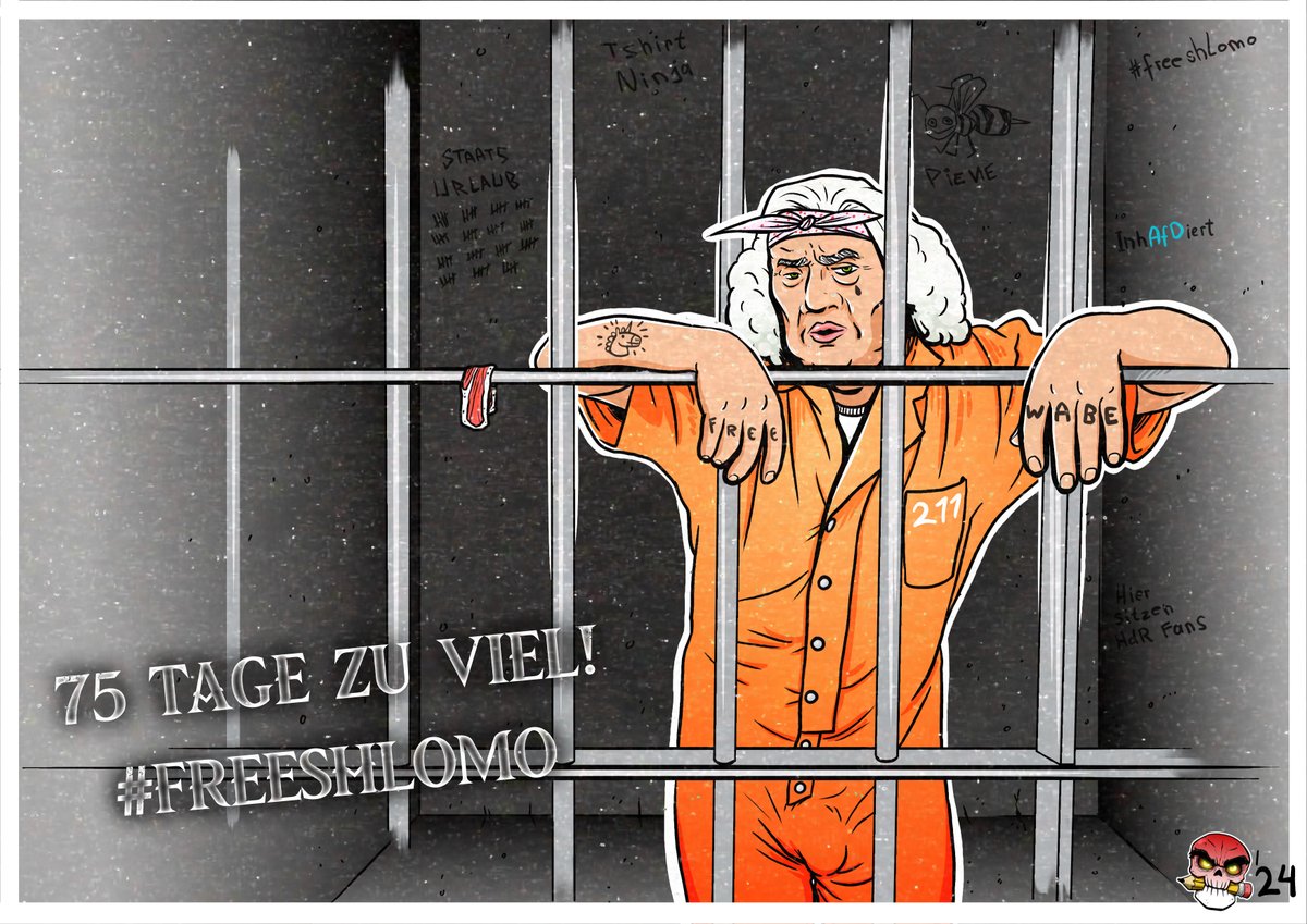 art_irae's tweet photo. Bei der letzten @KastKasper Honigwabe waren es exakt 75 Tage. Geht gar nicht! Viel zu lange.
Freiheit muss auf sein! Noch ist ihm im Knast nichts passiert. Noch...
Bitte teilen, dass möglichst viele Leute es mitbekommen.
#freeshlomo #fckpc #bacon https://t.co/G05LXswJVg
