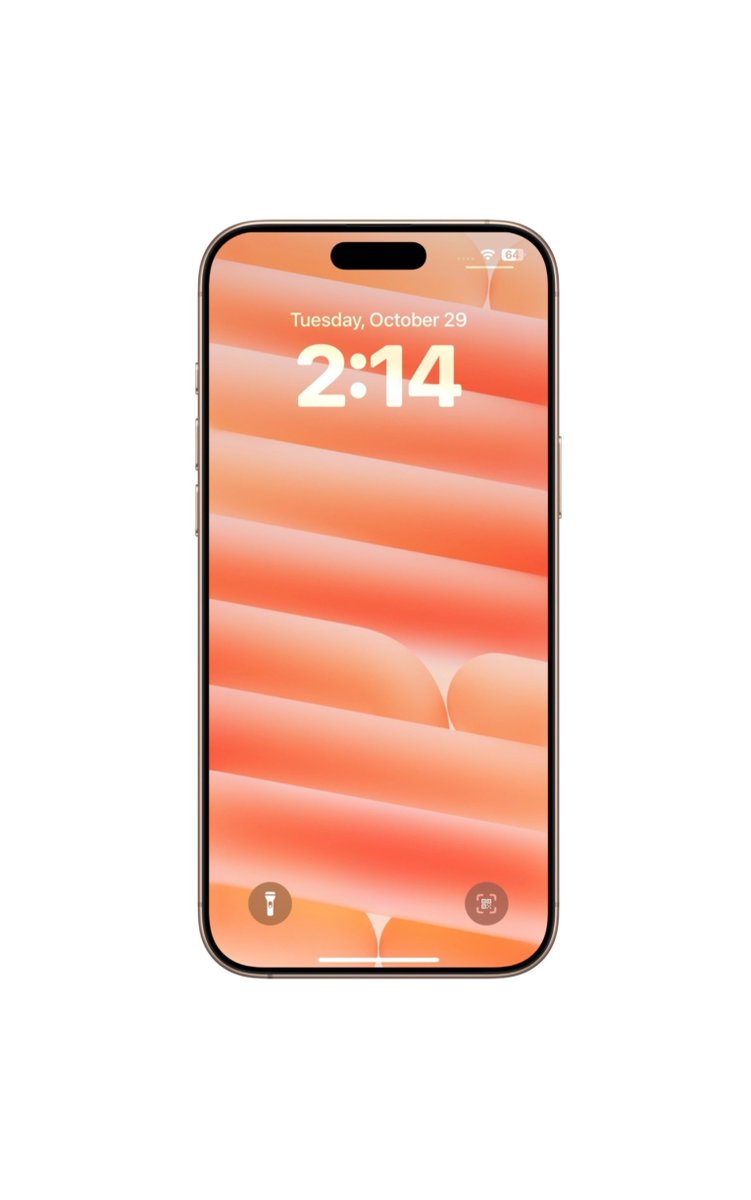 PhoneWallsApp's tweet image. iMac 2024 Orange Wallpaper #iMacM4