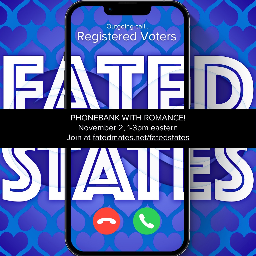 RomancingVote's tweet photo. Hey everyone! Our sister election site, Fated States, is back with the final phone bank of the election—this time, they’re going wherever they’re most needed for a last minute push to get this thing done.

If you’re feeling nervous about the outcome, doing something helps. https://t.co/AwlRPDxcQt