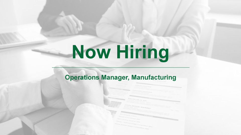 Join our team!

Abrisa Technologies has an Operations Manager, Manufacturing position available. Check our Career Center for more information.

abrisatechnologies.com/about/careers/
