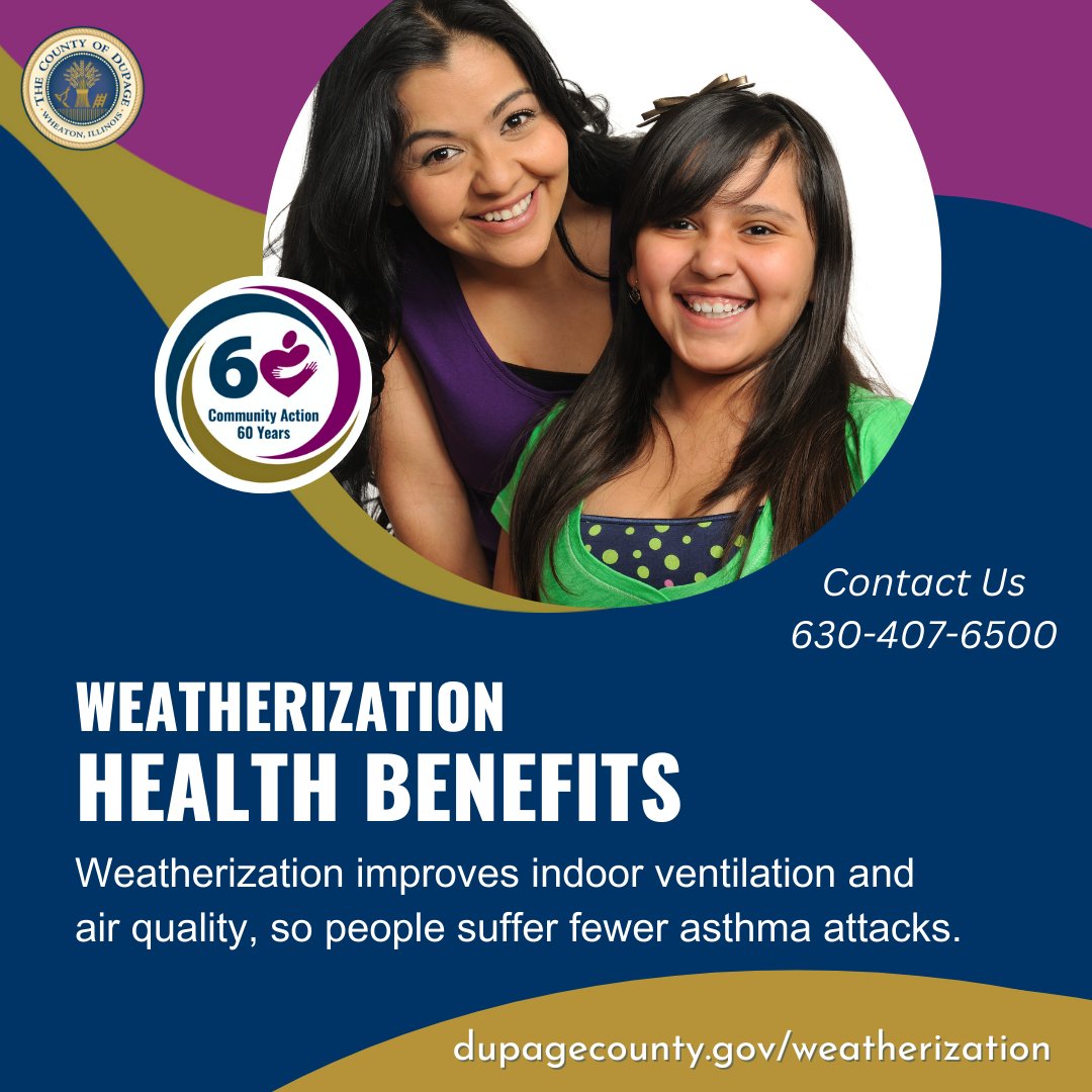 DuPageCountyCS's tweet photo. Our #Weatherization Assistance Program assists eligible households to make energy-efficient upgrades to their homes🏠 that helps lower energy costs and also benefit people's health! Call us at 630-407-6500. For guidelines, visit https://t.co/CidyGSfj8V.

#WeatherizationWorks https://t.co/oirEEWQRYk