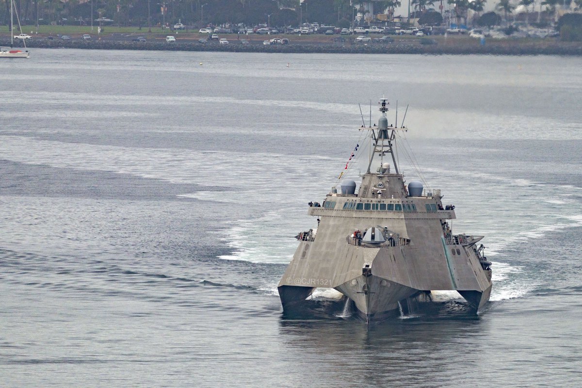 WarshipCam's tweet photo. USS Tulsa (LCS 16) Independence-variant littoral combat ship coming into San Diego - October 28, 2024 #usstulsa #lcs16ย
SRC: TW-@cjr1321 https://t.co/HZnQPW9ph9