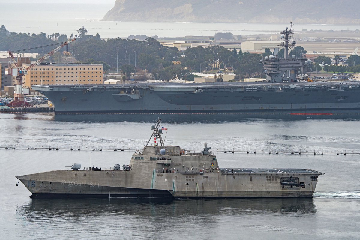 WarshipCam's tweet photo. USS Tulsa (LCS 16) Independence-variant littoral combat ship coming into San Diego - October 28, 2024 #usstulsa #lcs16ย
SRC: TW-@cjr1321 https://t.co/HZnQPW9ph9