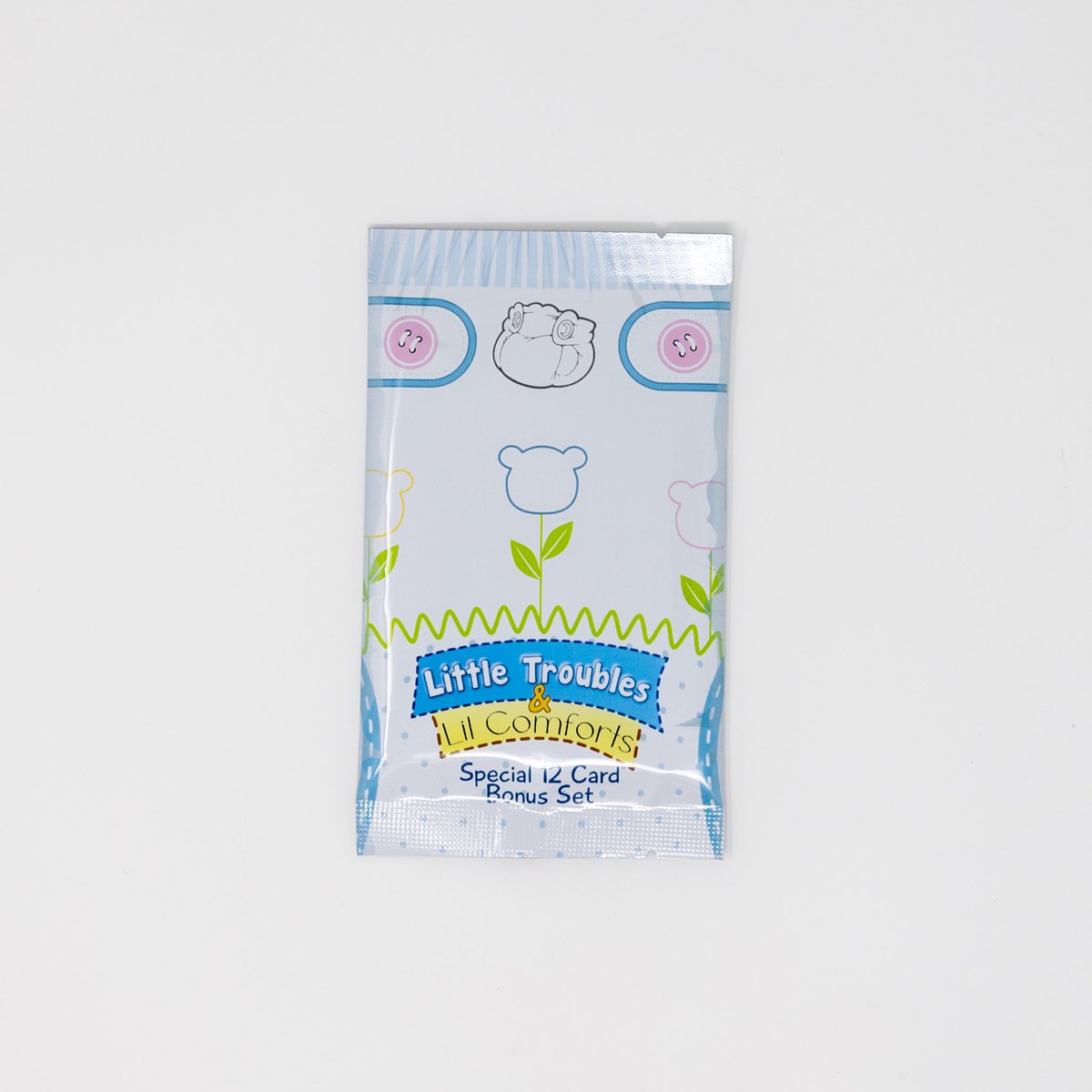 LilComforts's tweet photo. We’re excited to announce our partnership with a Babyfur + Regression trading card game, and we’re now offering our very first set of Lil Comforts cards! As a longtime fan of TCGs, being part of the design and creation process has been such an amazing experience. Be sure to check them out at @LilTroublesTCG 

In each pack you get a fixed set of 11 cards, and 1 special Cubz Card; but you can get all 4 if you get the full 4 pack set~  🧸