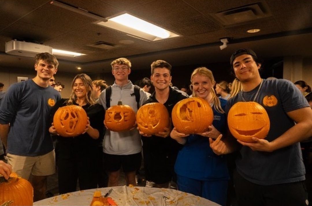 Creighton's tweet image. Carving out memories 🎃🍂