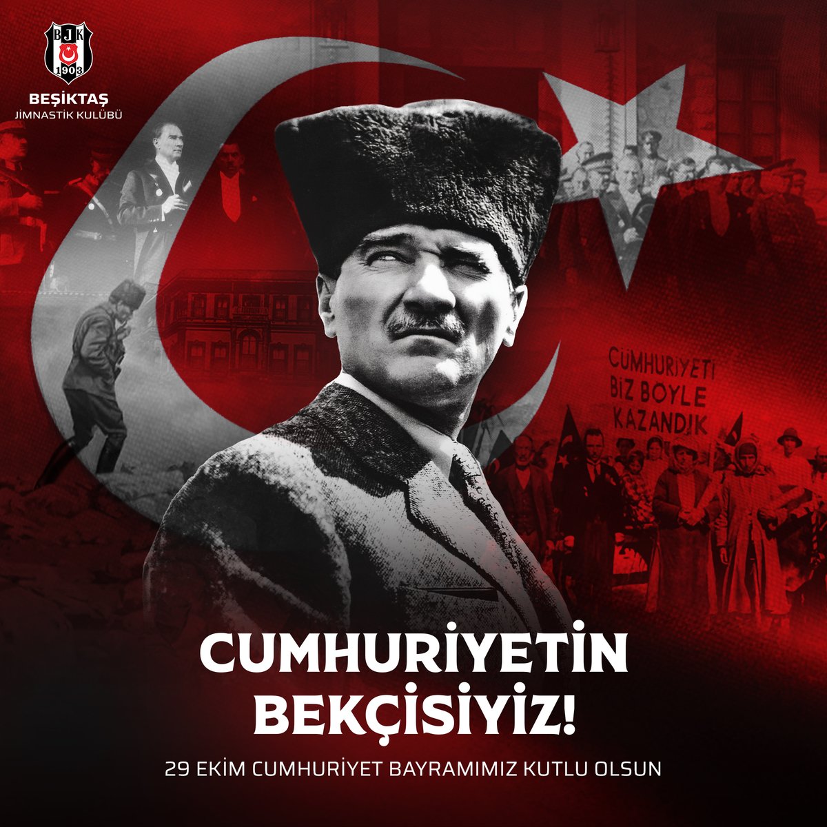 🇹🇷 Türkiye Cumhuriyeti 101 yaşında!

Cumhuriyetimizin ilanının 101. yıl dönümünde, başta Ulu Önderimiz Gazi Mustafa Kemal Atatürk ve silah arkadaşları olmak üzere tüm kahramanlarımızı saygı, özlem ve minnetle anıyoruz. 

29 Ekim Cumhuriyet Bayramımız kutlu olsun. 🇹🇷