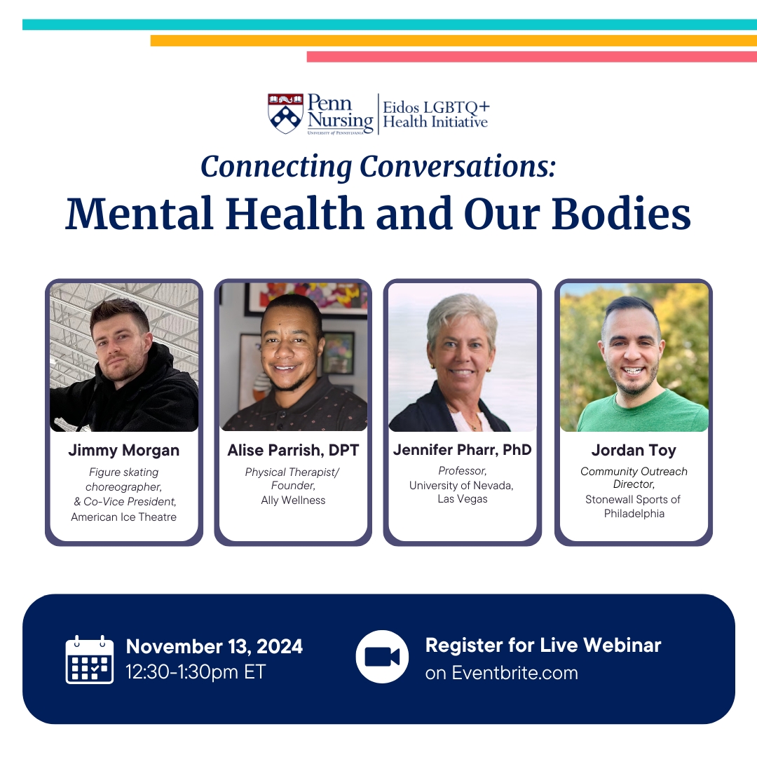 How does your body impact your mental health?💪🧠 Join us for "Connecting Conversations" on Nov 13 at 12:30pm ET, as experts explore how movement, sports, &amp; play can boost wellness. Open to LGBTQ+ &amp; allies! Register here: eventbrite.com/e/connecting-c…