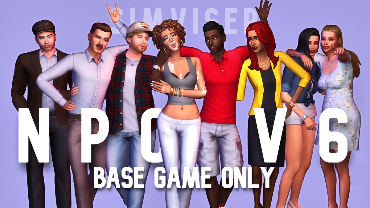 SimViser's tweet photo. 🚨NPC SIMS V6🚨

Sixth is crazzzy but you know what's crazier? it's all BASE GAME 🤭

2 maids 🧼
2 firefighters 🚒
a mailman 💌
a pizza delivery guy 🍕
a gardener and 🌱
a repairwoman ⚙️

ID: Simviser

Enjoy babes 💋 
#TheSims4 #ShowUsYourSims https://t.co/mWW0OHpBsI