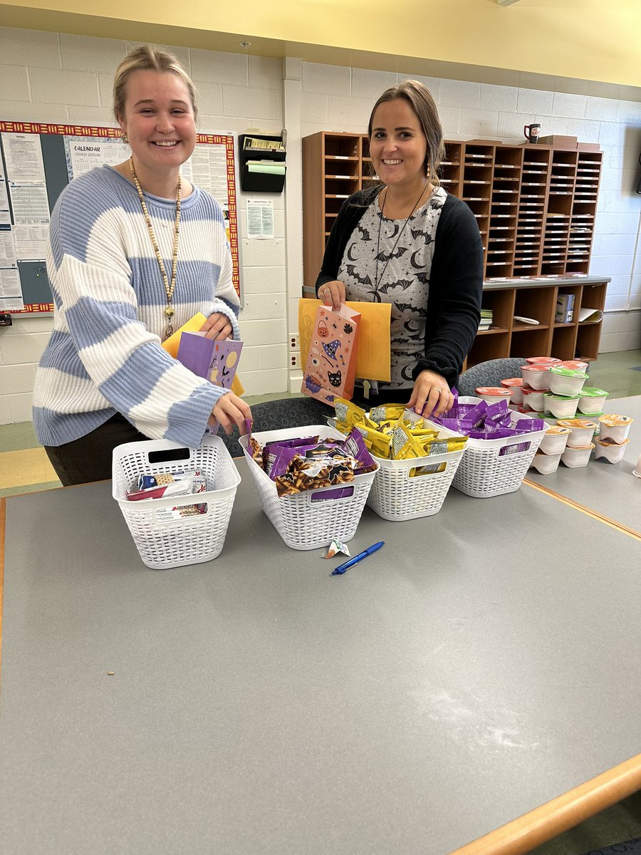 Teachers &amp; Staff had a blast during our trick-or-treat event! Everyone received a bag and went around the school to different locations to collect goodies! 🎃✨ <a href="/AACountySchools/">AACPS</a> #BelongGrowSucceed