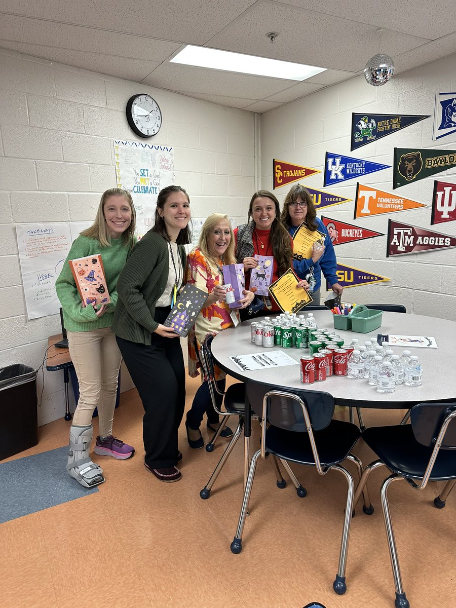 PtPleasantAACPS's tweet photo. Teachers &amp; Staff had a blast during our trick-or-treat event! Everyone received a bag and went around the school to different locations to collect goodies! 🎃✨ @AACountySchools #BelongGrowSucceed https://t.co/Ai44alw4lM