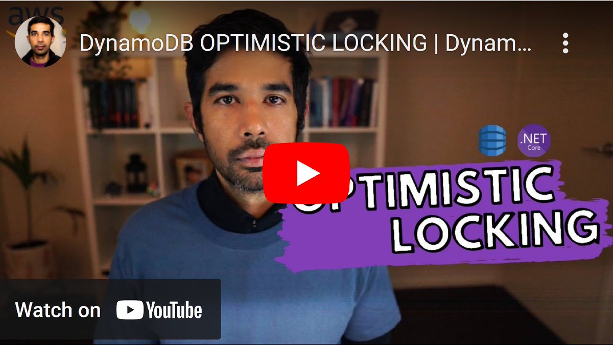 .NET on AWS (@dotnetonaws) on Twitter photo Optimistic locking allows multiple users to access and modify the same data concurrently while preventing conflicts and maintaining consistency. In this post by <a href="/rahulpnath/">Rahul Nath</a>, learn how to use optimistic locking with #AmazonDynamoDB tables. ๐ go.aws/4hkKlY3
#dotnet #AWS Optimistic locking allows multiple users to access and modify the same data concurrently while preventing conflicts and maintaining consistency. In this post by <a href="/rahulpnath/">Rahul Nath</a>, learn how to use optimistic locking with #AmazonDynamoDB tables. ๐ go.aws/4hkKlY3
#dotnet #AWS