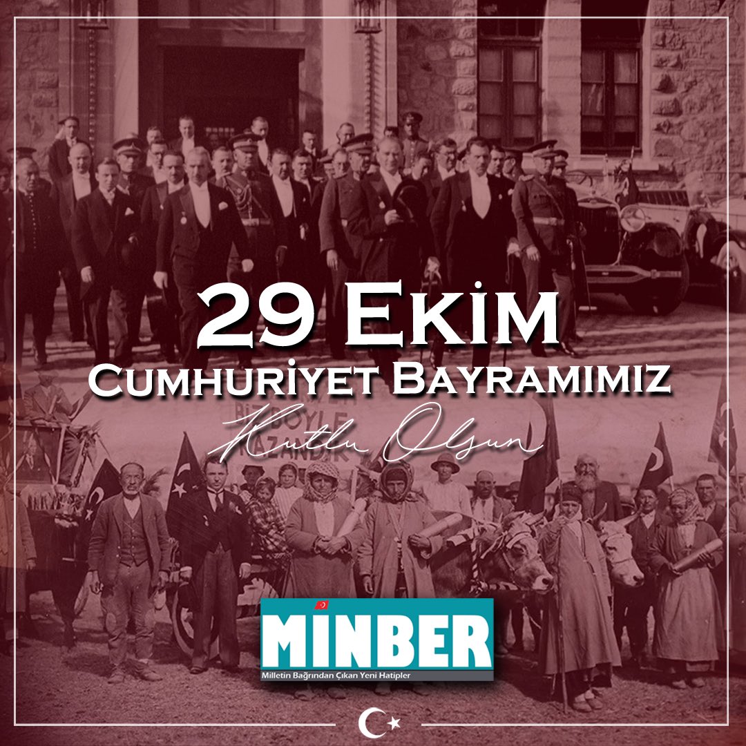 gazeteminbercom's tweet photo. 🇹🇷 29 Ekim Cumhuriyet Bayramımız Kutlu Olsun https://t.co/yH7a3ZnvrV