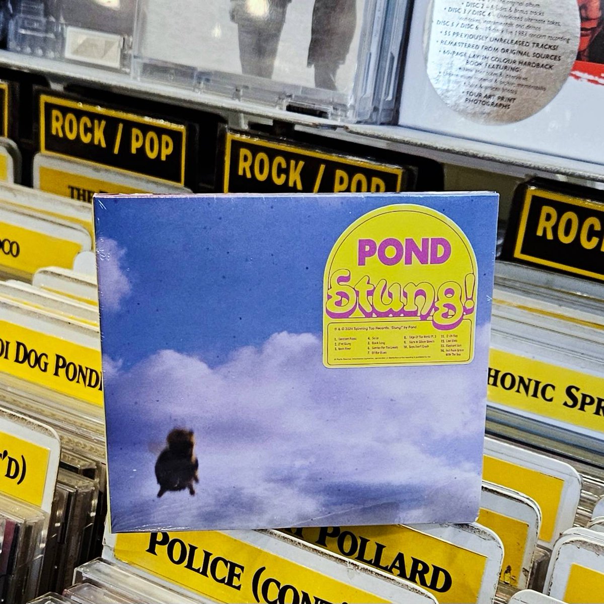 Amoeba Music (@amoebamusic) on Twitter photo Australian psych rockers @Pondband throws all the rules out of the window on "Stung!," creating eclectic, dazzling tracks that hop from genre-to-genre. It's out now via <a href="/Spinning_Top/">Spinning Top</a> on CD and indie exclusive splatter bee vinyl.
Get it here: bit.ly/3aYWfpk Australian psych rockers @Pondband throws all the rules out of the window on "Stung!," creating eclectic, dazzling tracks that hop from genre-to-genre. It's out now via <a href="/Spinning_Top/">Spinning Top</a> on CD and indie exclusive splatter bee vinyl.
Get it here: bit.ly/3aYWfpk