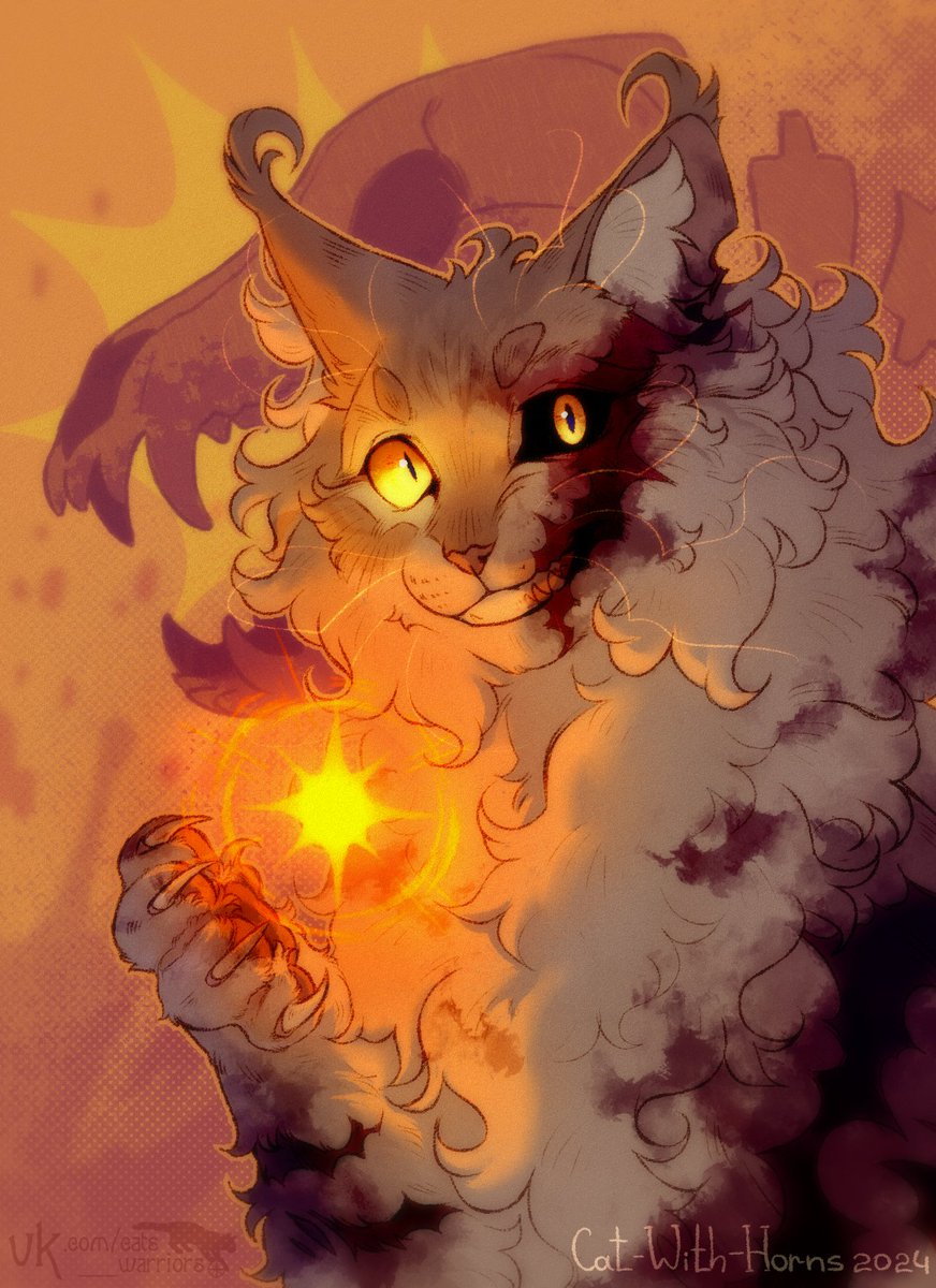 Catwithhorns1's tweet photo. Curlfeather https://t.co/DejbUhFsyh