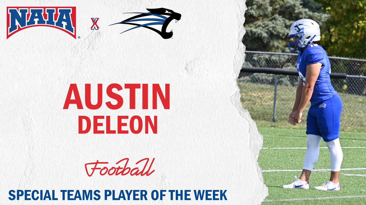 NAIA (@naia) on Twitter photo ๐
Austin Delon of <a href="/sfcougars/">USF Cougars Athletics</a> is recognized as #NAIAFootball Special Teams Player of the Week.
See more --> naia.prestosports.com/x/ve0sw
#NAIAPOTW #collegefootball ๐
Austin Delon of <a href="/sfcougars/">USF Cougars Athletics</a> is recognized as #NAIAFootball Special Teams Player of the Week.
See more --> naia.prestosports.com/x/ve0sw
#NAIAPOTW #collegefootball