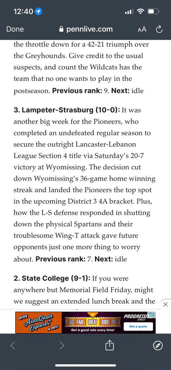LSFootball1's tweet image. L-S coming in at #3.