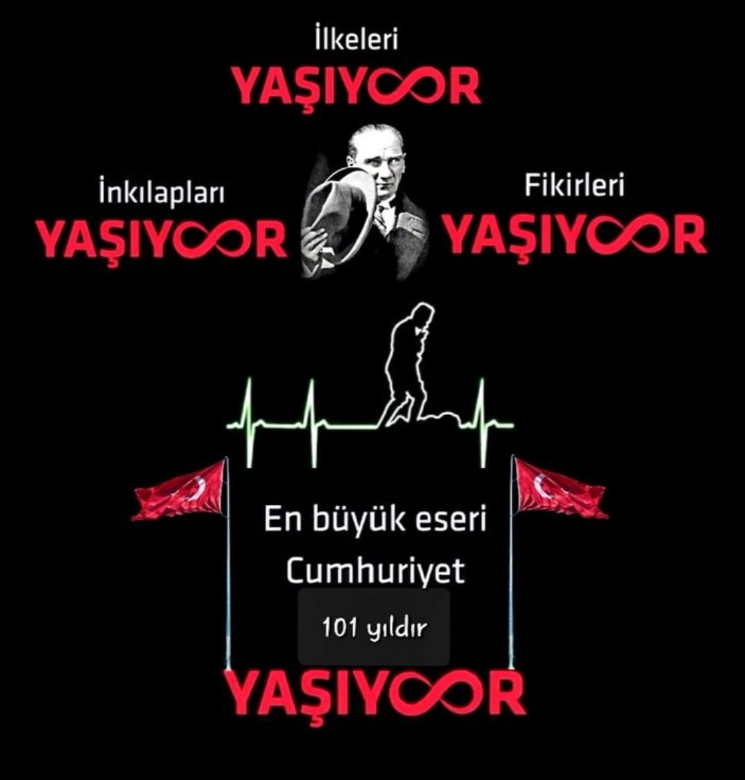 ggulgun's tweet photo. Şans Eseri Değil, O'nun Eseri..

Cumhuriyetimizin 101. yılı kutlu olsun ! #OnunEseri

#Cumhuriyet101Yaşında
#29EkimCumhiyetBayramı https://t.co/bjQFMNW64E