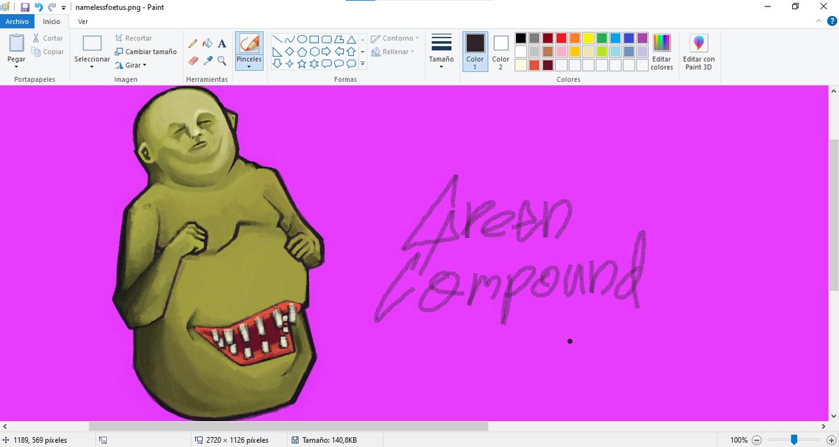 Nameless Fetus fanart, I wish I could make it more justice. I orginally wanted to put the proboscis-like thing but I just didn't knew how to pull it out.

#LobotomyCorporation #ProjectMoon #fanart #mspaint