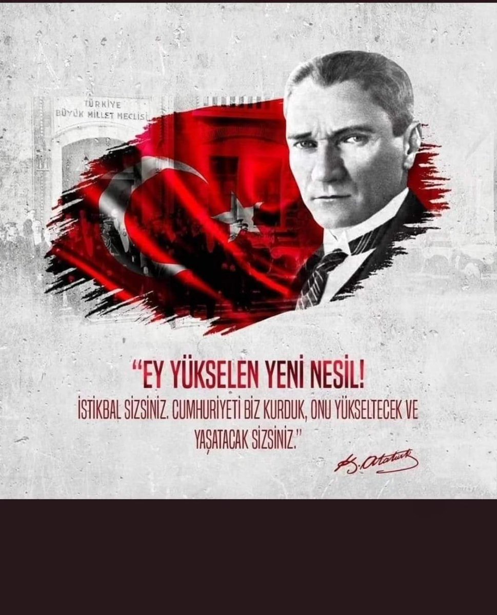 kalyoncukemal1's tweet photo. Biz Türkler, bütün tarihimiz boyunca hürriyet ve istiklâle timsal olmuş ve olmaya devam edecek bir milletiz... 
#Cumhuriyetimiz101Yaşında
#29EkimCumhuriyetBayramımız kutlu olsun... https://t.co/dkOPBb7E60