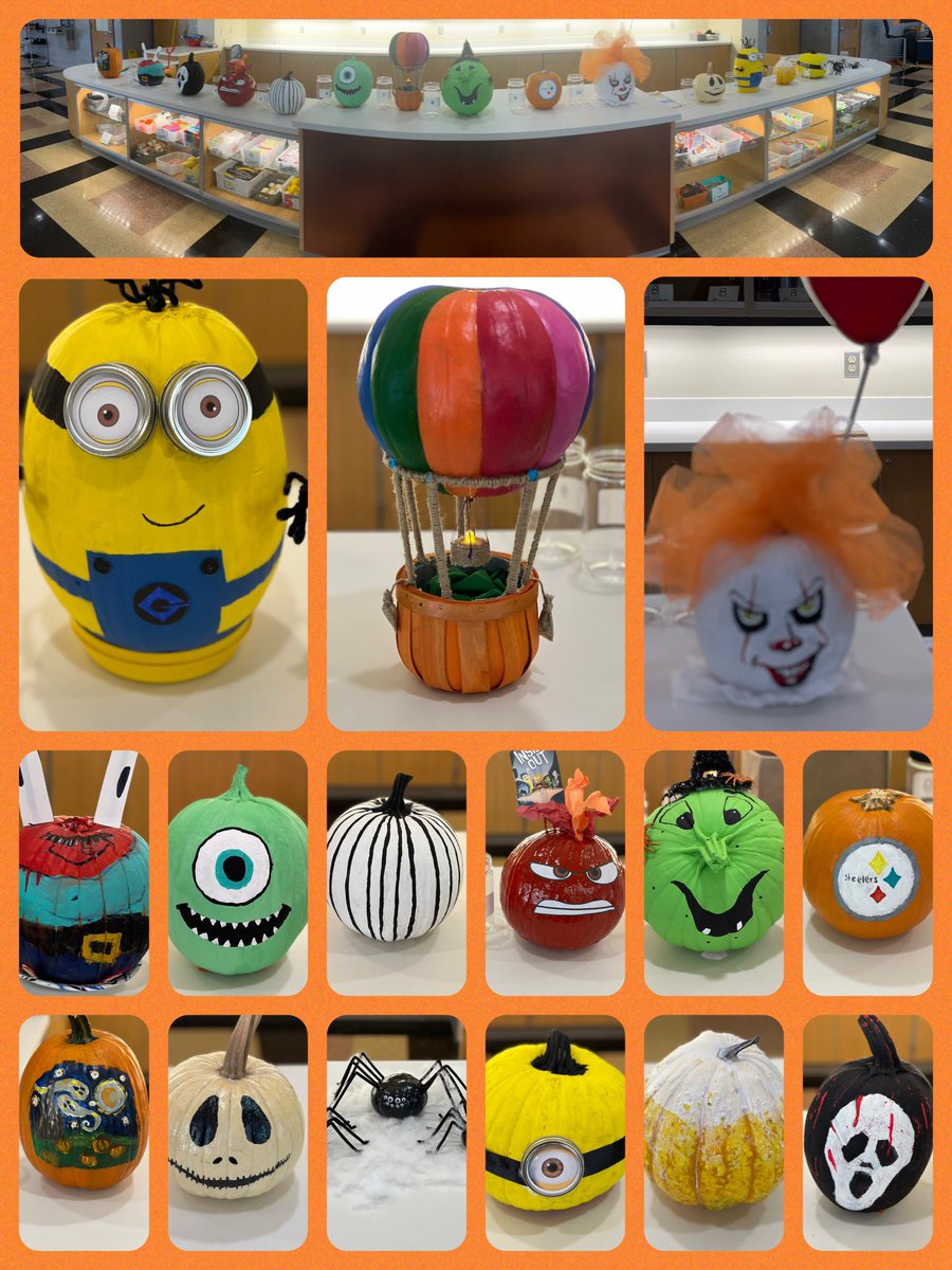 The pumpkin voting has begun!  This year’s entries are in and the proceeds collected, in the form of votes, will go towards Turkey/Ham certificates for the holidays.  BSMS staff and classrooms of students create and submit the pumpkins!  Voting will take place all this week!  🎃
