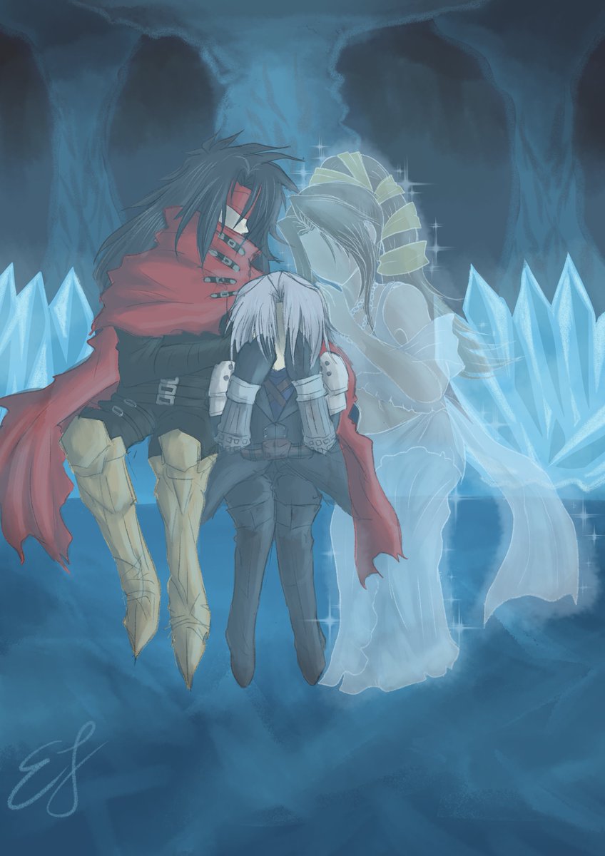 #SephirothWeek 2024 || Day 6. Mourning
They sat there together until there were no tears left to shed. There, in crystal’s light, Sephiroth allowed himself to mourn the family he’d never have.
archiveofourown.org/works/59996767…