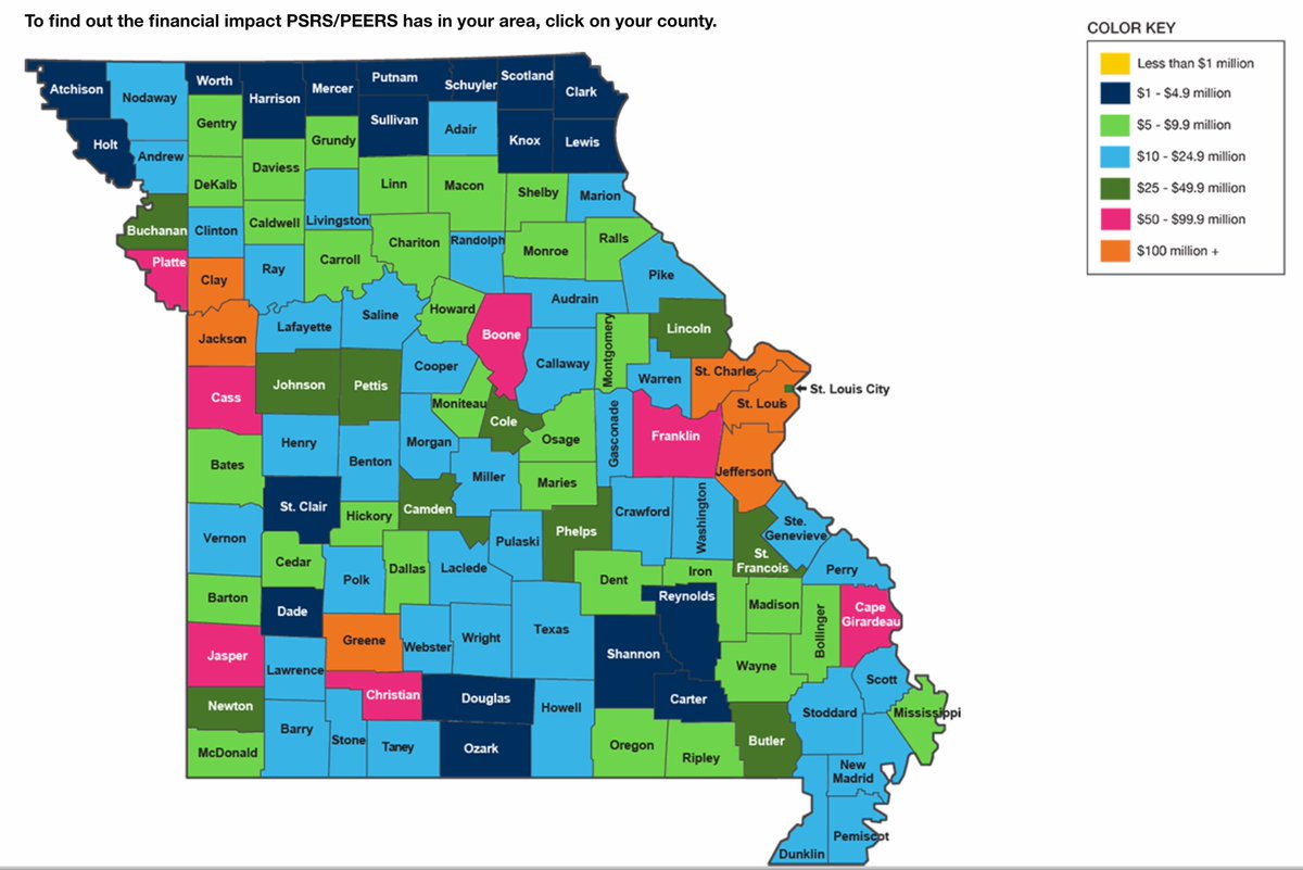 Jon Turner (@jonturneredd) on Twitter photo The board of the <a href="/MoEducation/">Missouri DESE</a> teacher retirement system <a href="/PSRSPEERS/">PSRS/PEERS</a> met today and voted to provide retirees a 2% Cost Of Living Adjustment effective January 1, 2025. #HappyDance See below the economic impact Missouri school retirees have on your county. psrs-peers.org/About-Us/Stati… The board of the <a href="/MoEducation/">Missouri DESE</a> teacher retirement system <a href="/PSRSPEERS/">PSRS/PEERS</a> met today and voted to provide retirees a 2% Cost Of Living Adjustment effective January 1, 2025. #HappyDance See below the economic impact Missouri school retirees have on your county. psrs-peers.org/About-Us/Stati…